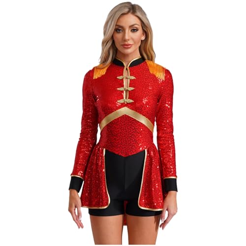 Trouvez le déguisement costume ringmaster cirque femme parfait en sequins de taille s-3xl