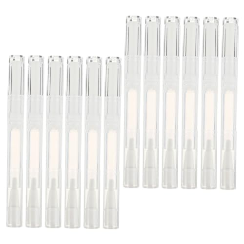 Veemoon 15Piezas Bolígrafo de Aceite de Uñas Vacío Contenedor Cosmético Transparente para Aplicadores de Crecimiento de Pestañas Reutilizables y Ecológicos