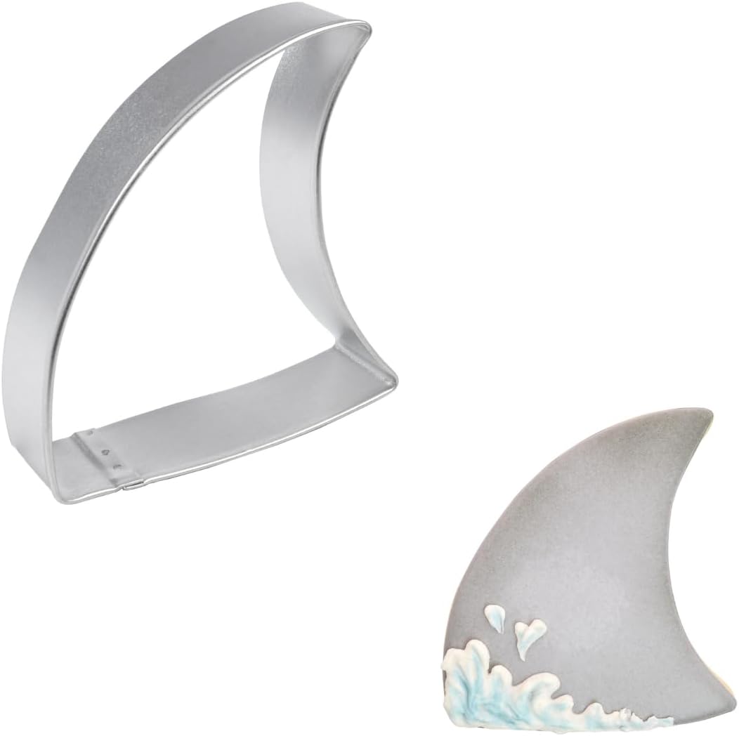 R&M Shark Fin 3.5" Cookie Cutter - Summer Baking Tool for Cookies, Fondant & Crafts