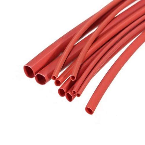 Image of 250 Pcs Red 4mm Polyolefin Heat Shrink Tube, Insulated Wire Cable Sleeve Wrap, 45mm(1.75 inch Inch) Machine Cut Pieces