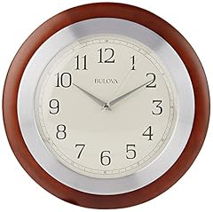 Bulova C 4228 Reedham Wall Clock, 14 " Diameter, Walnut product image