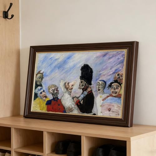 Impression toile James Ensor d'art avec cadre suspendu élégant - 3
