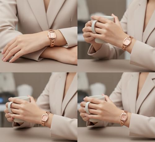 Image of Designer Stylish Watch Elegant Classic Casual Wrist Watch Square Small Face Ultra Slim Ladies Watches