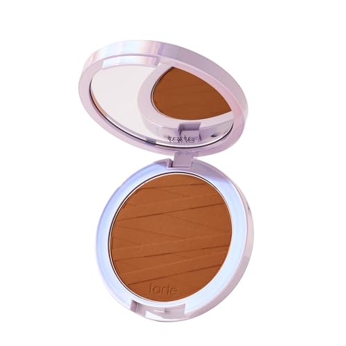 Image of tarte face tape pressed powder - Medium-Coverage Waterproof Powder with Hyaluronic Acid, Snow Mushroom & Peptides to Smooth & Set Makeup, Lightweight, Vegan & Cruelty Free