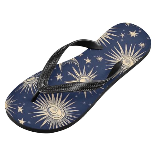 Women Beach Summer Casual Flip Flop Mandala Moon SunQuick Dry Sandals Slipper for Men 214B8423