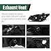 LQI Projector Headlights Assembly Left and Right Side Compatible with Mazda CX-5 2013-2016 KJ0151031C, KJ0151041C, MA2518146, MA2519146 Clear Lens Black Housing Amber Reflector