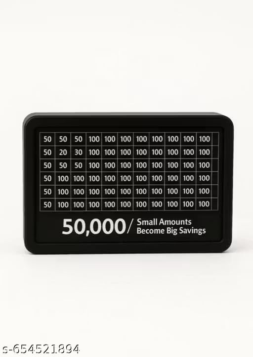 Image of Wooden Money Bank, Piggy Bank for Kids, Wood Material, Coin Saving Box (50,000 Money Bank 02)