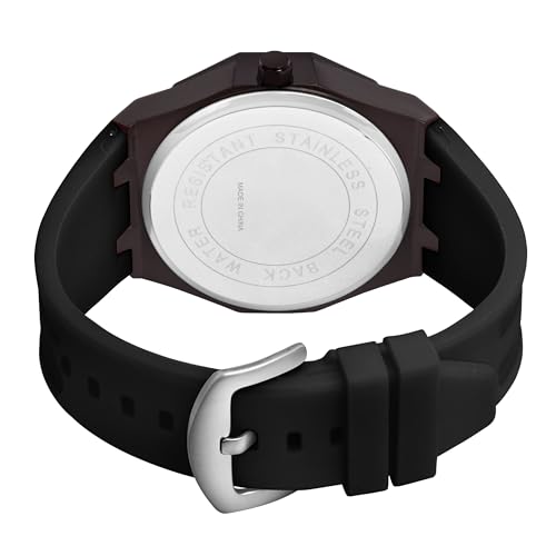 Image of ON TIME OCTUS Spinning Car Wheels Gyro Men's Sport Watch| 360 Rotating Car Wheel Dial Watch for Men | 3D Rim Hub Sports Design | Quartz Analog Wristwatch with Soft Silicone Strap