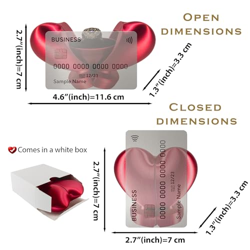 Image of VARLIKIYAZ Heart Shaped Ring Gift Box Romantic Unique Design Ring Holder Jewelry Case For Gifts, Wedding, Engagement, Proposal, Birthday and Anniversary (Burgundy)