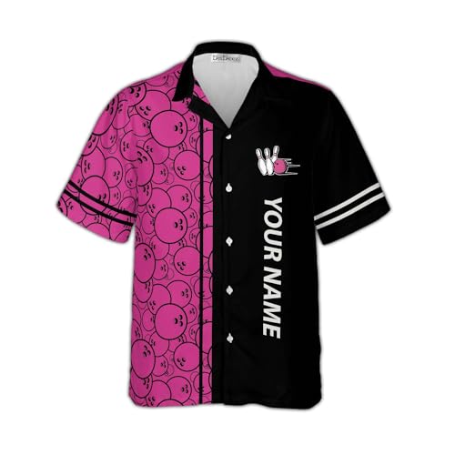 Retro Bowling Shirts 1950s Casual Short Sleeve Custom Vintage Bowling Shirts Summer Personalized Name