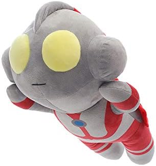 L Cloud Plush Stuffed Toy Pillow, Cute Plush Toy Soft Ultraman Back Cushion, Stuffed Animal Cushion Decor Valentines Birthday Gift, for Boy, Girls,Red,45cm