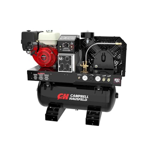 Campbell Hausfeld 30 Gal. 175 PSI Honda GX390 Gas Engine Truck Mount Compressor and 5000-Watt Generator and 200A Welder, 3-in-1 Air Compressor/Generator/Welder Combo Unit (GR3200) Black - Image 3
