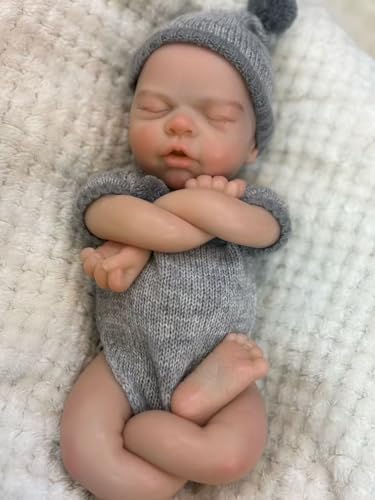 Muñeca Bebé Reborn de Silicona 13 Pulgadas miniatura 2