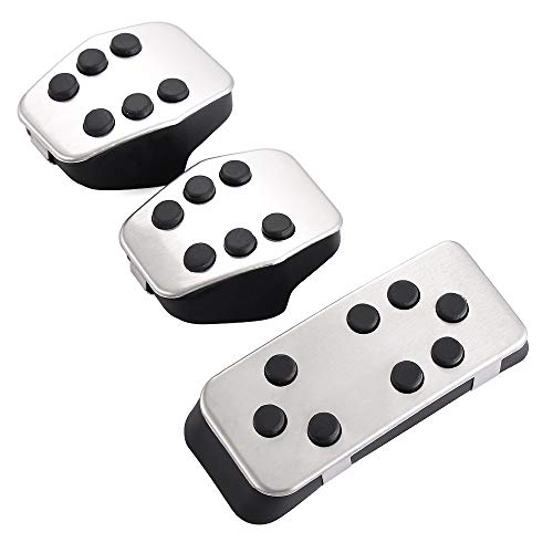 WLTYSM Bremse Pedale,Pedalauflagen Pedale Car Styling Edelstahl-Pedalauflagen Abdeckung for Ford Focus 2 Focus 3 Fokus 4 MK2 MK3 MK4 RS ST 2005-2017 Zubehör