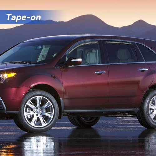 Image of Window Visors Rain Guards Shield for 2007-2013 Acura MDX, Out-Channel Window Vent Wind Deflectors Visors Shades for 07 08 09 10 11 12 13 Acura MDX