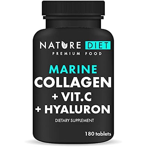 Nature Diet - Marine Collagen with Hyaluronic Acid and Vitamin C, 180 tablets, 500 mg | Peptan F | Fish Collagen Cover