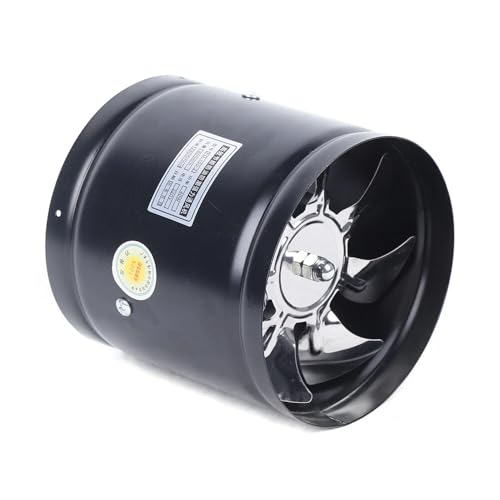 CHIMHOON Ventilador de tubo axial de 150 mm, ventilador de metal, ventilador industrial 600 m³/h, en línea, ventilador industrial, ventilador de baño, para oficina, salón, habitación hidropónica