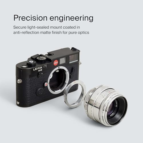 Adaptador de Montura de Lente Urth Compatible con M39 a Leica M (Manual) | Compatible con Lente M39 para Cuerpo de Cámara Leica M - Adaptador de Enfoque Manual de Precisión miniatura 4