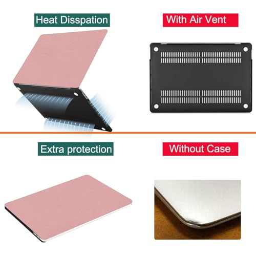 Image of MOCA Pro 16 Inch Laptop Case 2019 2020 A2141 Slim Protective Plastic Hard Shell Cover with Touch Bar and Touch ID Support (Pink, Pro 16 inch 2019-2020)