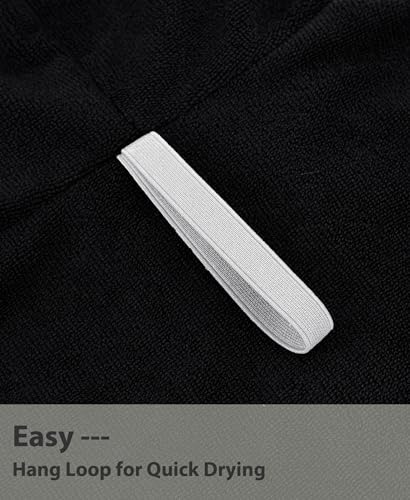 Image of MissShorthair Hooded Towel Robe for Kid, Zipper Beach Cover Up, Swim Changing Robe for Boy, Girls Bath Towelling Poncho