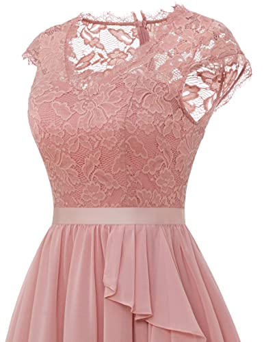 Image of Wedtrend Women's Bridesmaid Dresses Short Prom Dress Ruffle Semi Formal Cocktail Dresses Floral Homecoming Dress