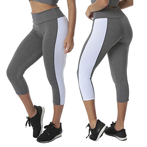 Kit com 2 Calças Legging Capri Suplex