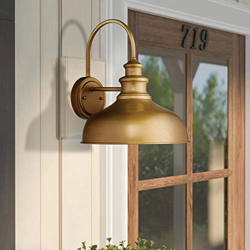 Image of zeyu Modern Barn Lighting, 11 inches Barn Light Fixture Indoor in Hand-Painted Gold Finish, 02A390 AG
