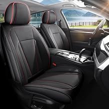 Car Seat Covers Full Set Custom Fit for Mazda CX5/CX-5 2011-2026 Waterproof Breathable Non-Slip Car Seat Protector,Premium Faux Leather Automotive Seat CoversBlack&Red,Full Set