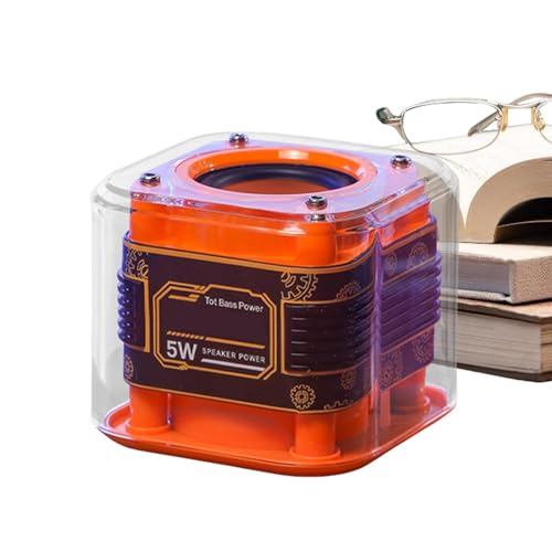 Portable Compact Design: Small lightweight structure makes it easy to carry in bags pockets or travel gear ensuring convenient music access anywhere during hiking biking or commuting