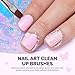 MelodySusie 4Pcs Nail Art Clean Up Brushes,Flat/Oval/Angled/Carved Gel Nail Brushes,For Nail Art Design Painting DIY and Cleaning Polish Mistake on the Cuticles Or Gel Application