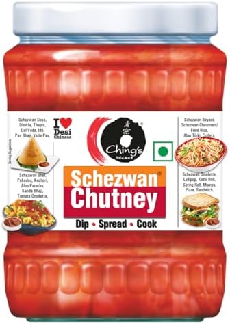Ching’s Secret Schezwan Chutney, 590g, Spicy & Tangy, Dip, Spread, Cook