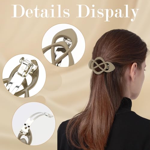 6 pinzas para el cabello estilo francés vintage miniatura 3
