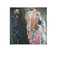 GUSTAV　KLIMT、クリムト、死と生、希少な画集より、新品高級額 グスタフ・クリムト「死と生」Death and Life by Gustav Klimt