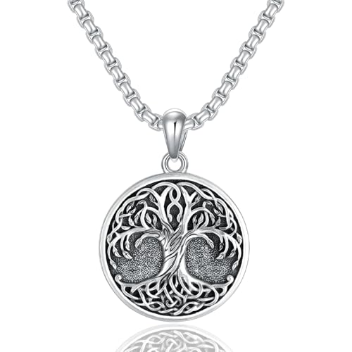 Pendentif arbre de vie argent 925 collier quotidien pour homme femme