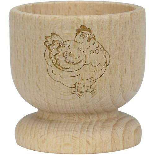 'Chubby Chicken' Wooden Egg Cup (EC00028759)
