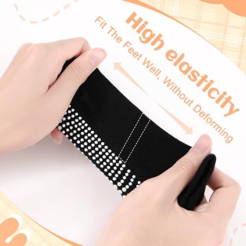 Image of HYCLES Toddler Girl Socks, 12 Pairs Non Slip Ankle Toddler Socks for 1-7 Years Baby Girls Kids