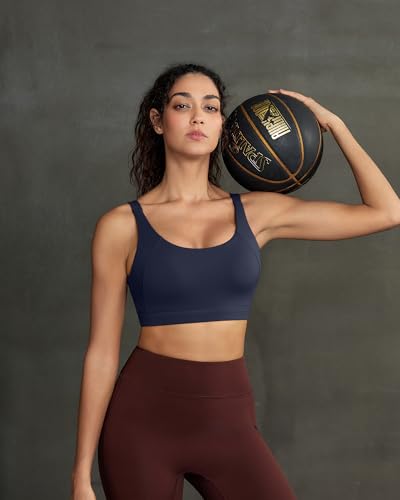 Image of RUNNING GIRL Sports Bra for Women High Support, Molded Cup Supportive High Impact Sports Bras with Sewn in Pads