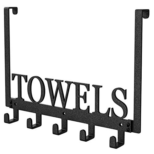 Joyoldelf Over Door Hooks Hanger, Door Hooks Without Drilling, Door Hanger for Hanging Coats Towels, Hats, Clothes