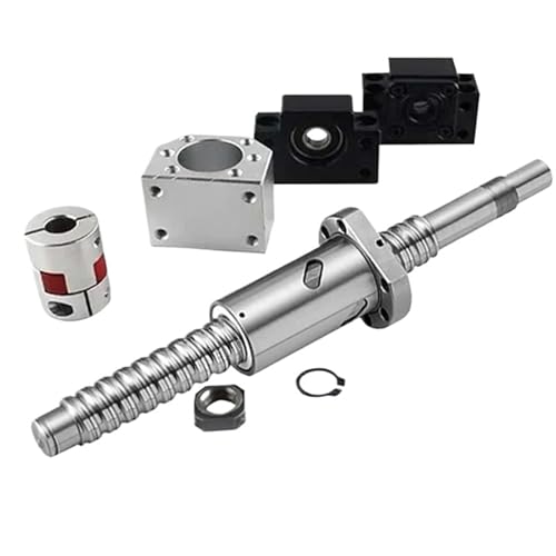 CNC Ballscrew Set 25MM Ball Screw SFU2505 End Machined + RM2505 Ball Nut + DSG25H Nut Housing+BK20 BF20 End Support+ Coupler(EKEF20,394mm)