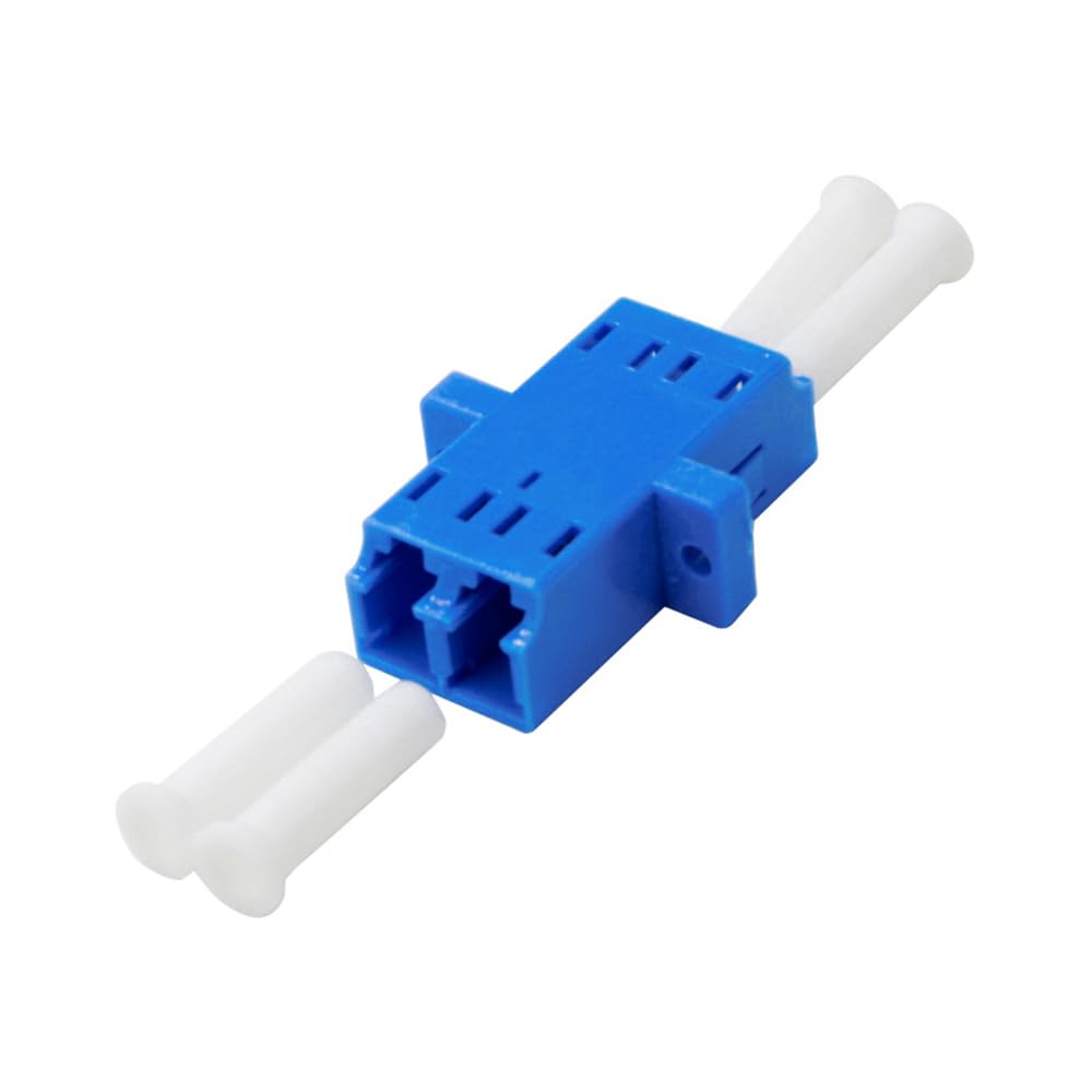 DollaTek 10PCS Fibra Ottica LC a LC Adattatore Monomodale UPC Duplex Accoppiatore