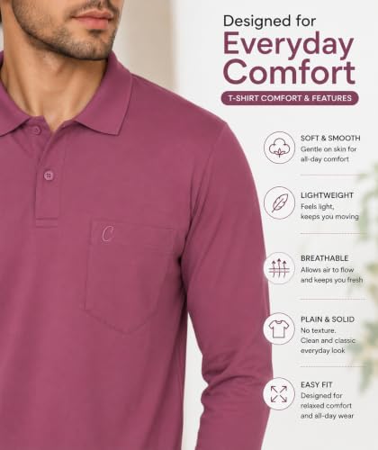 Image of CAMEY Men's Classic Fit Polo T-Shirt