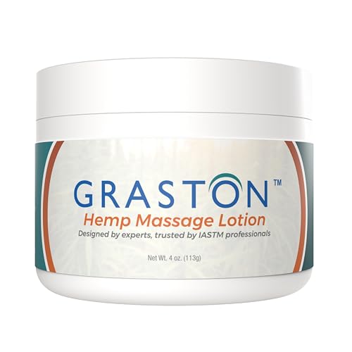 Graston Hemp Massage Lotion 4oz – Hydrating Hemp Lotion for Pain Relief, Relaxation & Soft Skin - Pack of 1