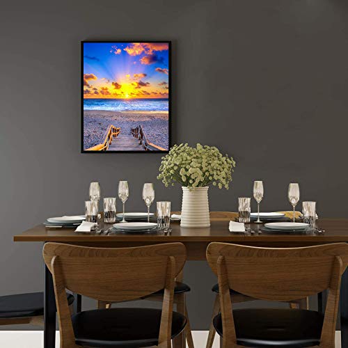 Bougimal 5D Diamond Painting Pier Full Boor Set, 40X50cm DIY 5D Diamond Schilderij Canvas Wall Decor Stickers voor… - Afbeelding 8