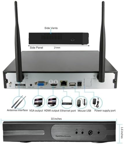 Bild 2 - 10CH 265 HD 5MP 3MP 1080P Wireless NVR Recorder Nur für Eseecloud WiFi CCTV Kamera IPPRO APP, Feine Verarbeitung