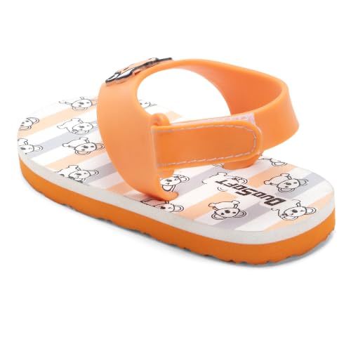 Image of Duosoft Kids Flip Flop Sandals with Bear Motif, Slippers for Baby Girl and Baby Boy, Indoor and Outdoor Slipper for Kids with Strap (K-401)