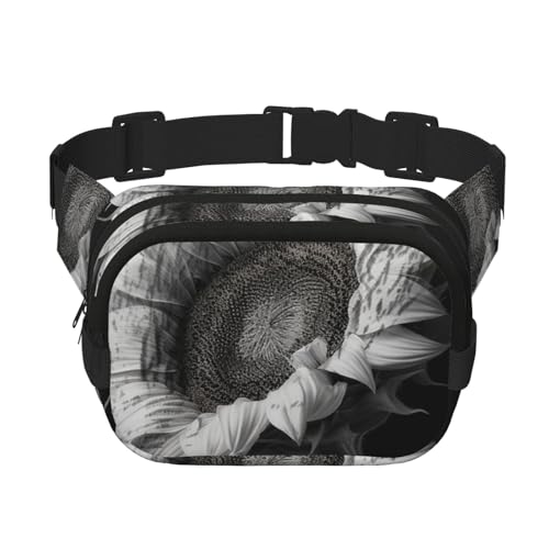 Sac banane motif tournesol au design bicolore tendance pour homme et femme
