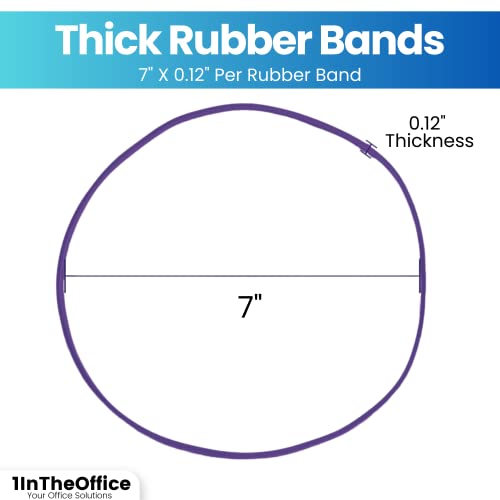 Image of 1InTheOffice Large Big Rubber Bands, 24 /Pack (Pack of 3)