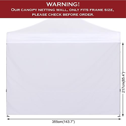 Cooshade Sunwall For 12X12 Pop Up Canopy Tent, 1 Pack Sidewall Only (White) #TOP3