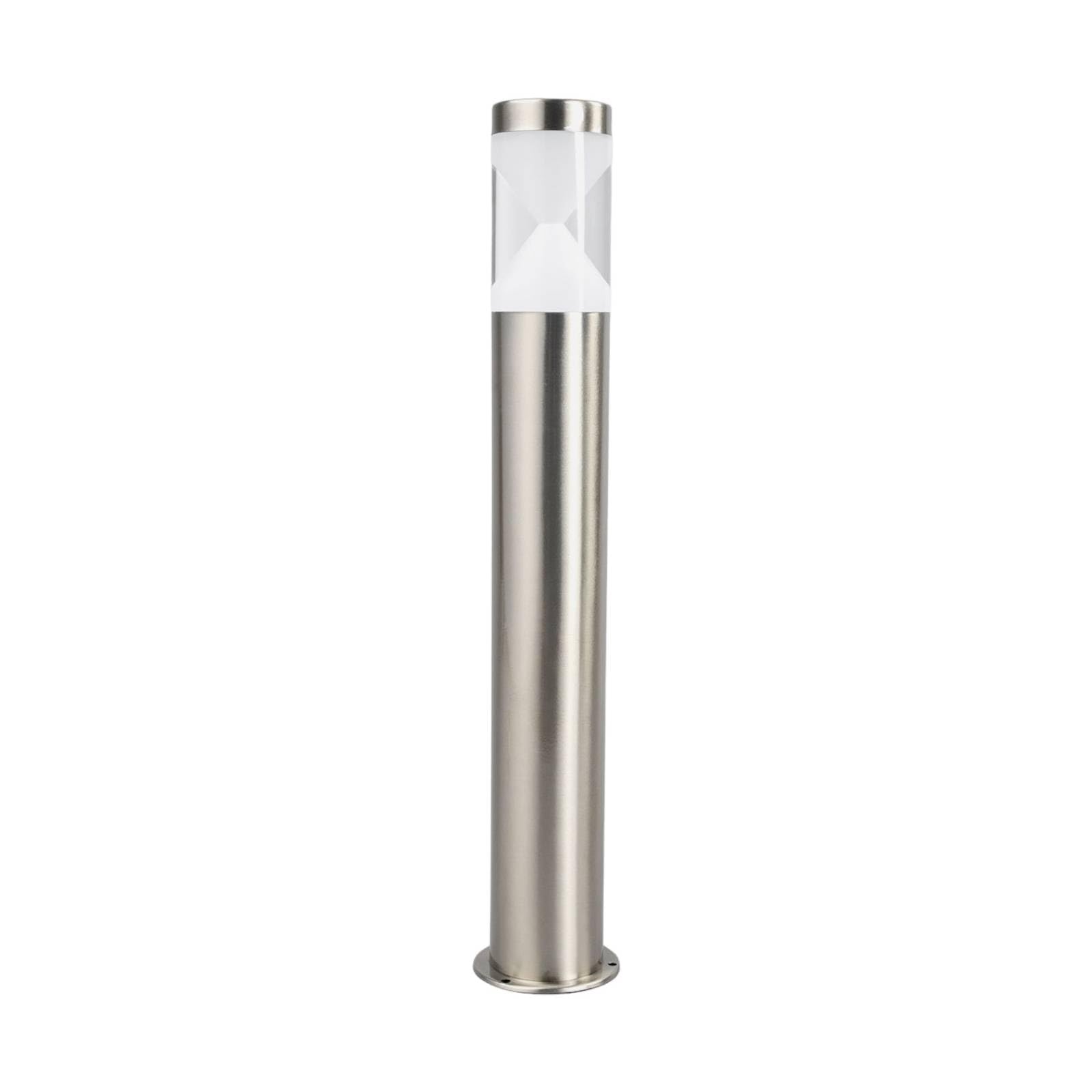 Lindby Outdoor Lights Fabrizio (Modern) in Silver Made of Stainless Steel (1 Light Source,) from Garden, Path Bollard lamp Pillar
