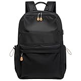 Mochila Notebook Imperme?vel Bolsa Escolar Executiva Refor?ada Grande Emborrachada (Modelo 2 - Preta)
